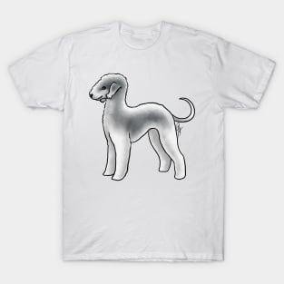 Dog - Bedlington Terrier - Clipped Blue and White T-Shirt